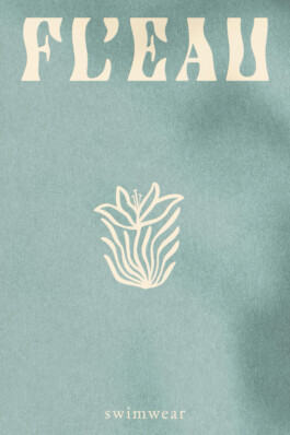 Logotype design graphique Fl'eau symbole fleurs 