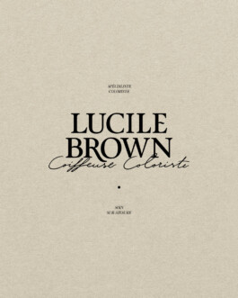 Identité visuelle Lucile Brown 