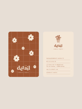 Graphic design visit card 