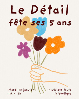 Les 5 ans du Détail, fleuriste sur l'île de nantes