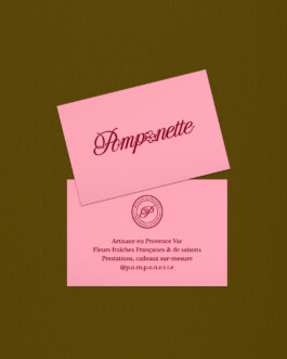 Visit card Pomponette fleuriste Provence