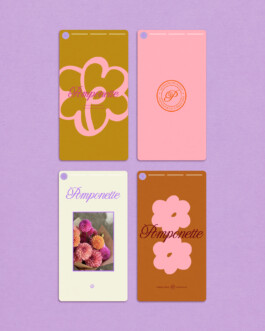 Social Media Pomponette brand design