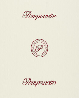 Brand design Logotype Pomponette fleuriste Provence